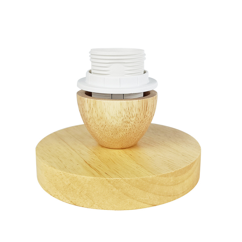 E27 Screw Wooden Ceiling Lamp Dining Room Living Room Ceiling Lamp Replacement Lamp Holder Lampshade Replacement Accessories Full Tooth Lamp Holder