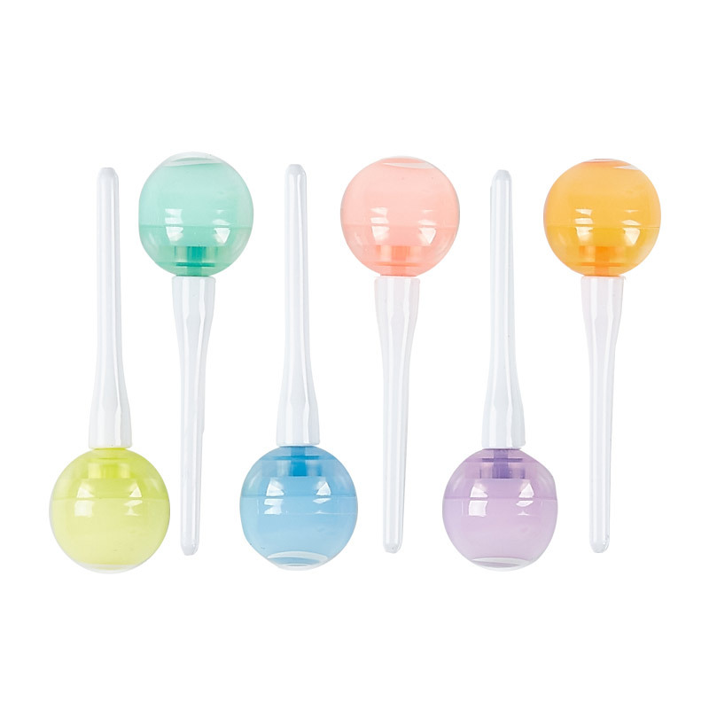 Regalo del Día de los niños Q1020 Lollipop resaltador 6 colores mini marcador de marcado de escritura