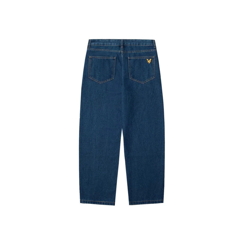 Foreign Trade 2026 Golden Eagle Patch Lyle Outdoor Scott Men's and Women's Jeans Spring and Autumn Couple's Pants Long Pants Trendy Foreign Trade 2026 Golden Eagle Patch Lyle Outdoor Scott Men's and Women's Jeans Spring and Autumn Couple's Pants Long Pants Trendy