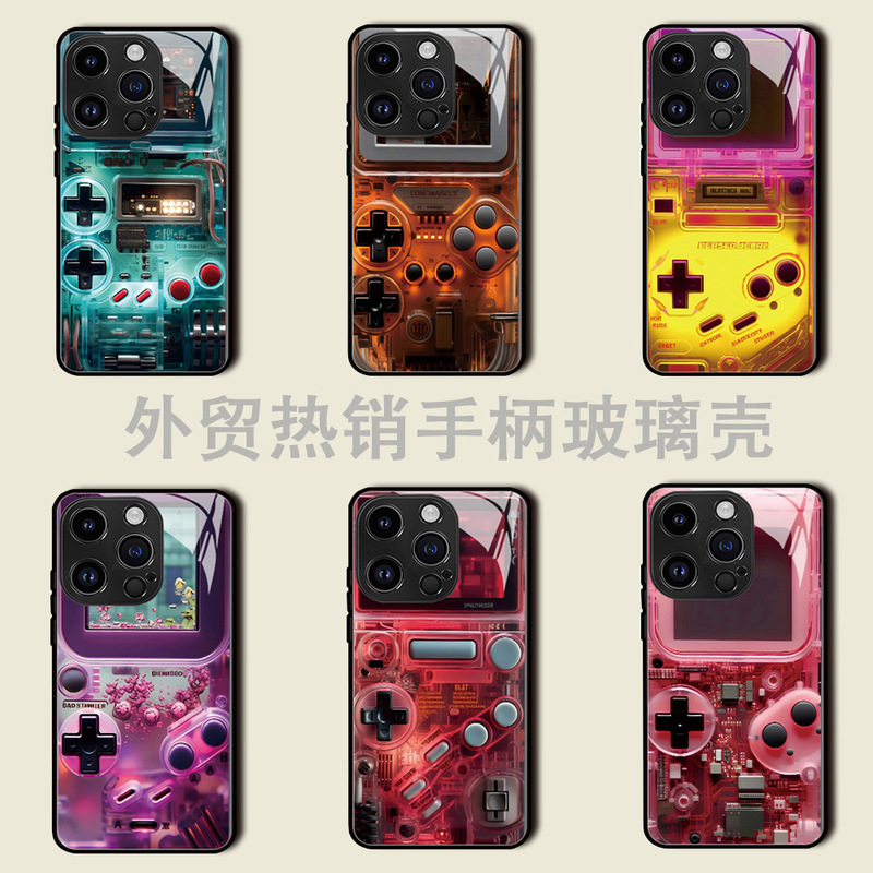 Huaqiangbei Game Controller Phone Case for Apple 17 Pro Full-Cover Phone Cover iPhone 16 Anti-Wear 15 Protective Case