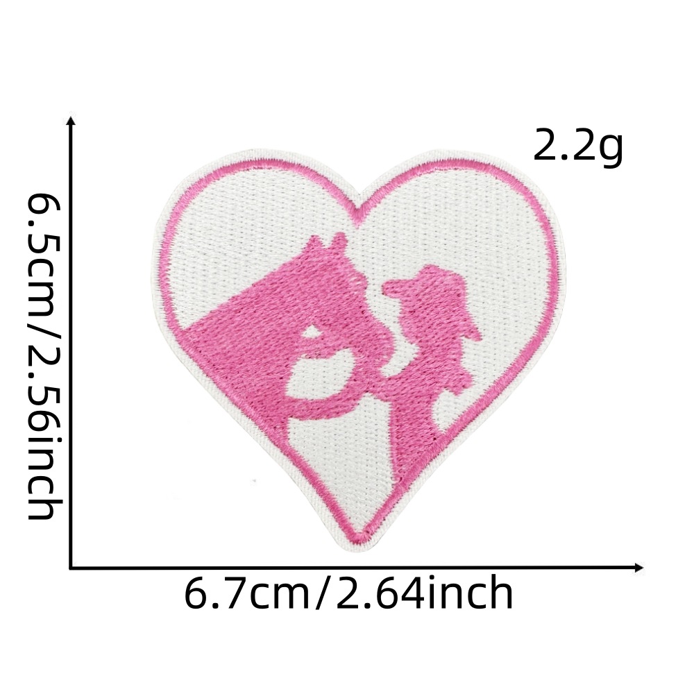 5g Weight Clothing Sticker Patches Classification 1 Piece, 1 Set Quantity Nonwoven, Polyester Material Color Block, Star, Heart Shape Pattern Cute Style 1 Piece 1 Set Cute Color Block Star Heart Shape Nonwoven Polyester Clothing Sticker Patches 11