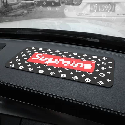 Anti-slip mat mat mobile phone central control - tide-brand-flower-black-3015cm
