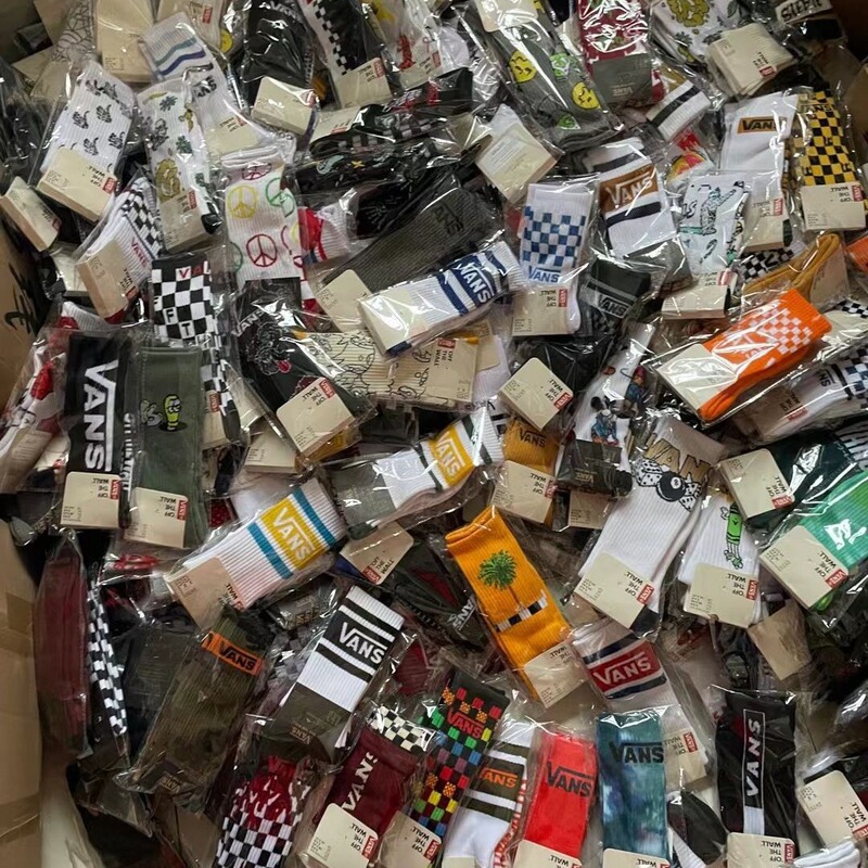 Fashion brand Vance chessboard plaid sports mid-calf socks men and women couple towel bottom invisible socks cotton fashion socks nude socks wholesale