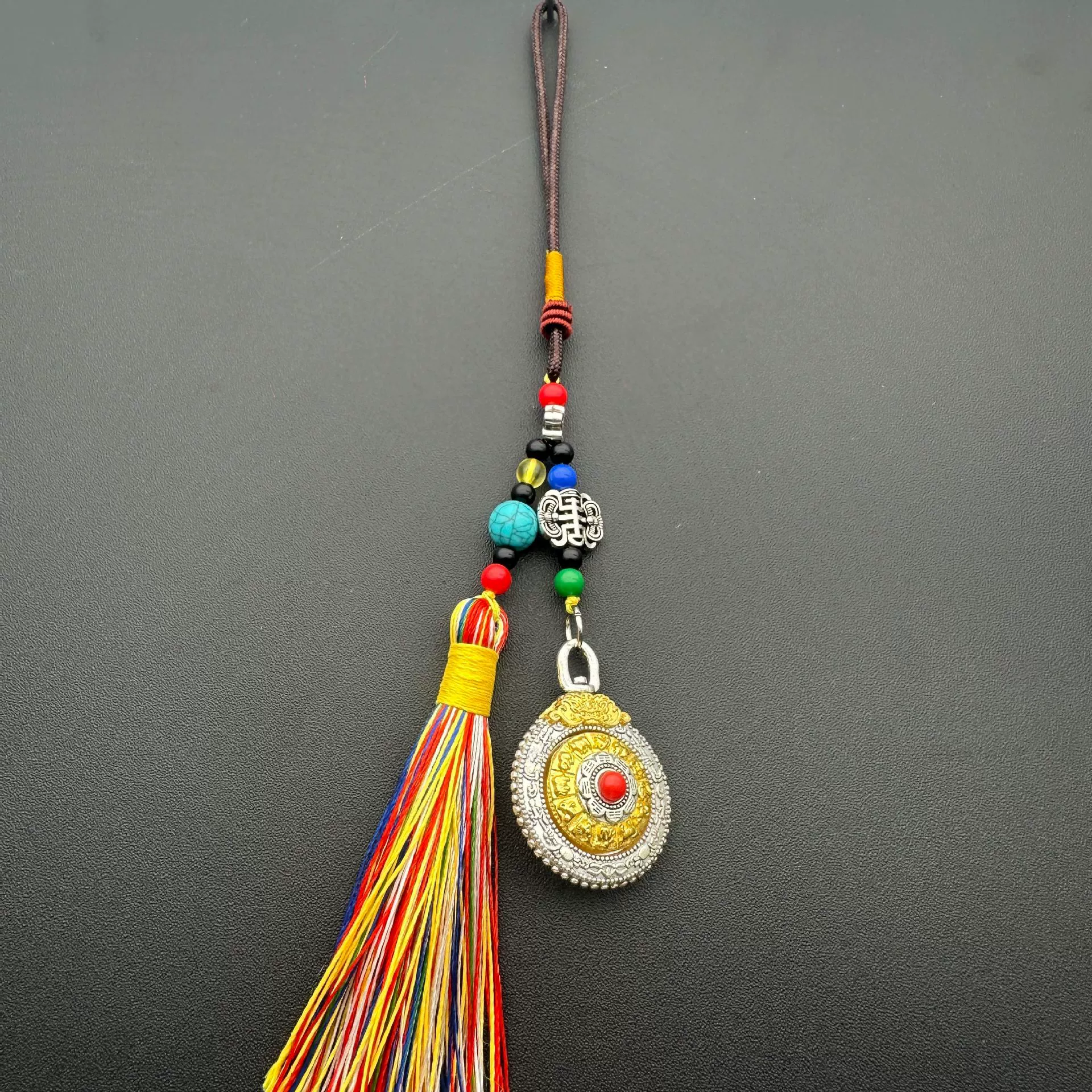 Double-sided ethnic pendant, accessory, Chinese horoscope, ethnic style