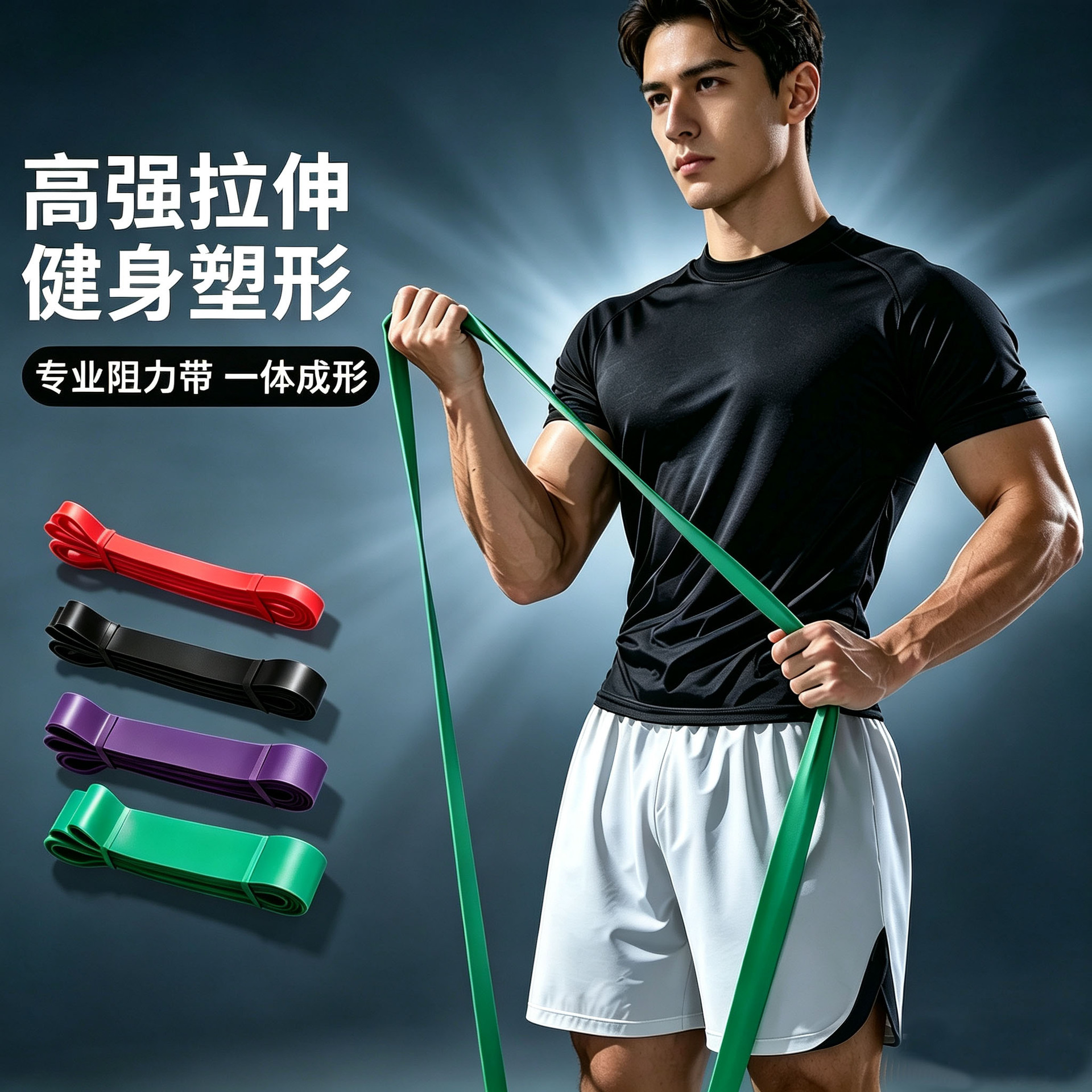 Professional Elastic Band Yoga Fitness Resistance Band Pull-Up Band for Men and Women Strength Training Pull-Up Assist Elastic Band