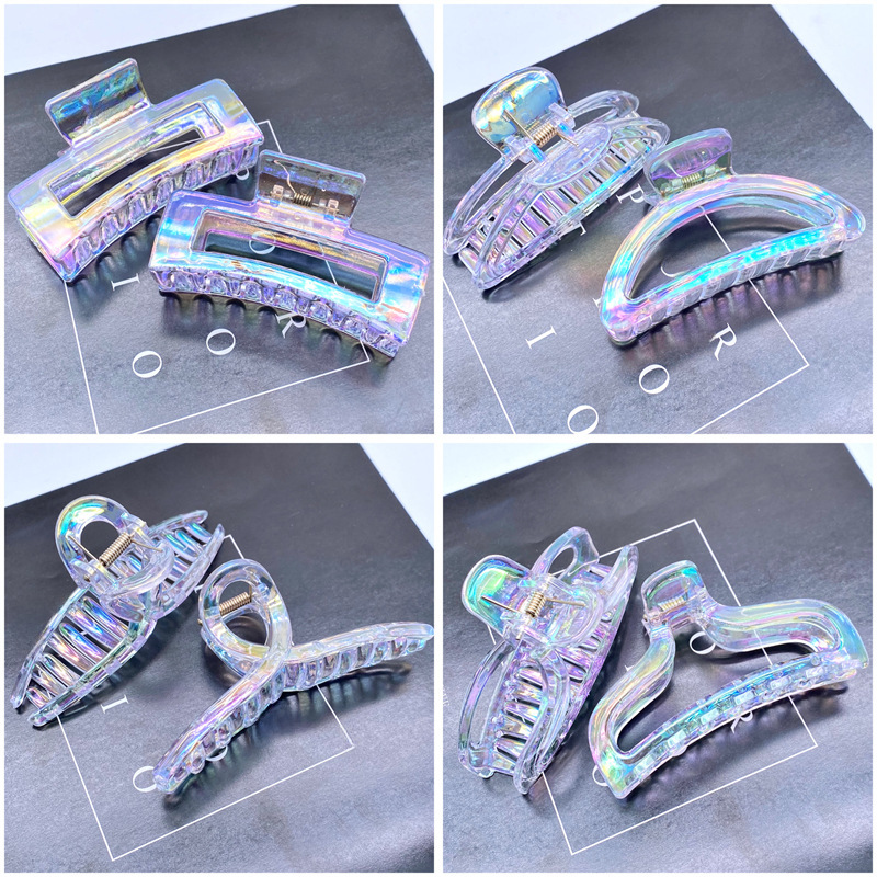 Grande molletta per capelli a forma di sirena colorata ed elegante_voghion.com