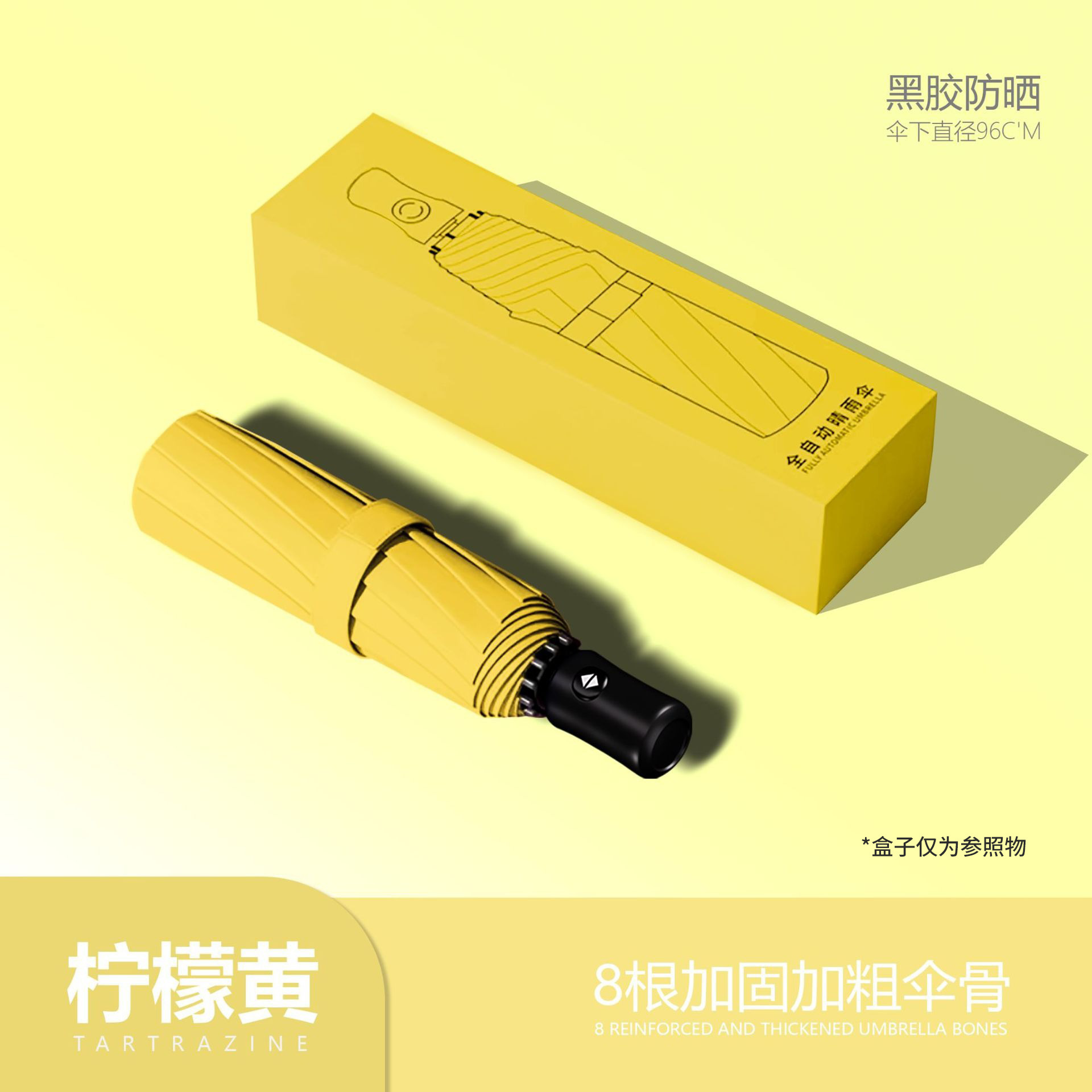 Rain enjoys 24 huesos paraguas totalmente automáticos plegables paraguas de alta sensibilidad al por mayor publicidad personalizada vinil sombrilla solar paraguas