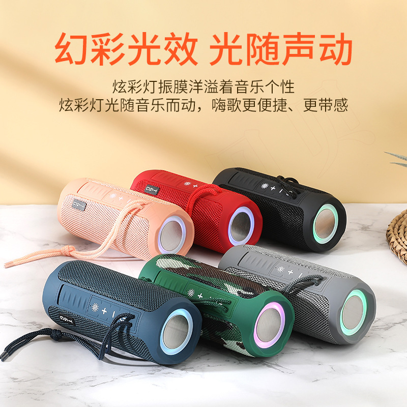 国境を越えて人気のある無線bluetoothオーディオtg227布芸bluetoothスピーカー防水ポータブルusbカードサブウーファ|undefined