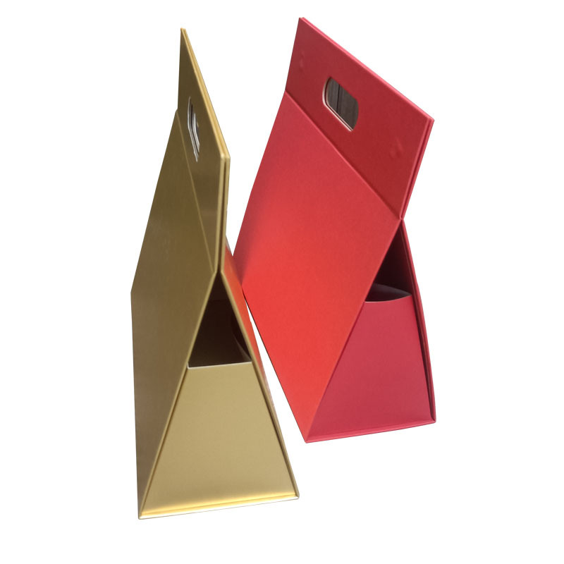 一片式折叠礼盒现货手提硬盒大号超大礼物磁铁盒包装礼盒翻盖纸盒