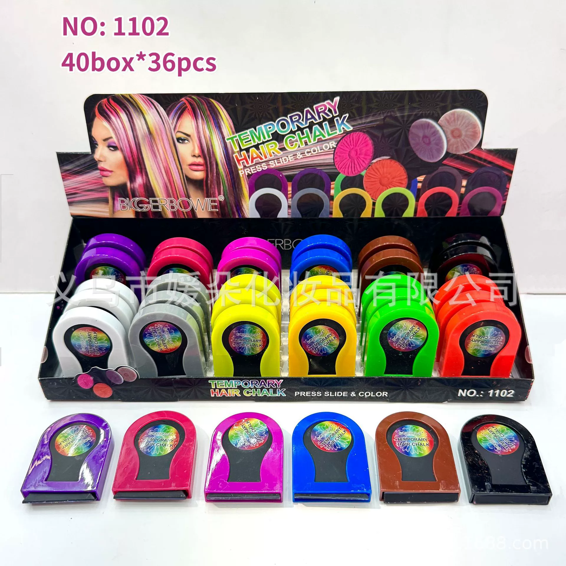 BIGGERBOWIE одноразовая растительная красочная и разноцветная пушистая пудра для свободной укладки