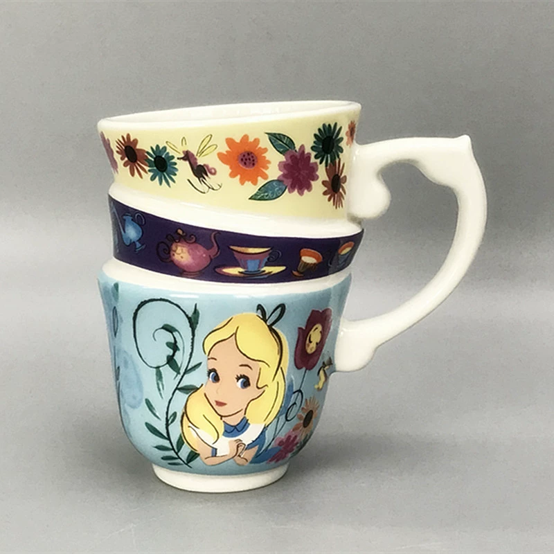 Новая кружка для воды Alice Dreamwim Wonderland, стакан с персонажем, керамическая кружка на три слоя, маркировка cup