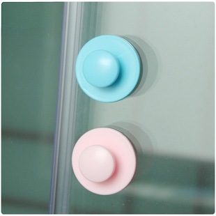 Cross-Border Children's Safety Supplies with Double-Sided Tape Blue and Pink Baby Sliding Door Handle Drawer Handle Plastic Door Handle
