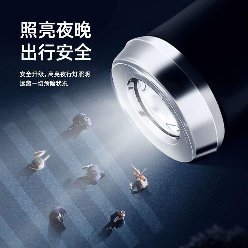 Automatic rotating flashlight, folding umbrella, windproof windmill toy, fully automatic