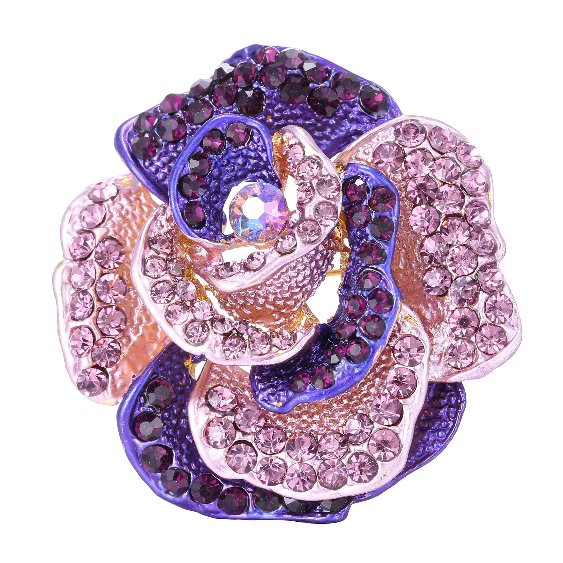 Lady Flower Alloy Inlay Rhinestones Unisex Brooches display picture 5