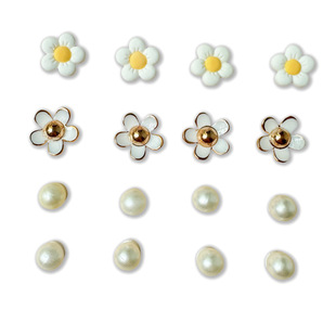 Croc Shoes Flower Accessories Pearl Flower DIY Fashion Shoe Buckle Xiaohongshu Recommends Injection Molding One-Piece Buckle Without Degumming
