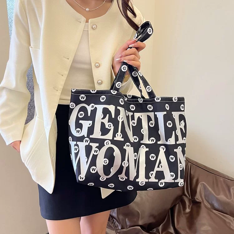 Shopping bag, capacious handheld shoulder bag