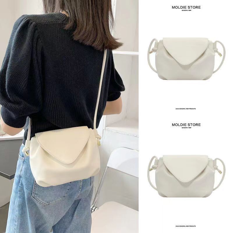 Summer Original Niche Designer Wrinkled Texture Small Bag for Women 2023 New Versatile One-Shoulder Cross-Body Small Square Bag