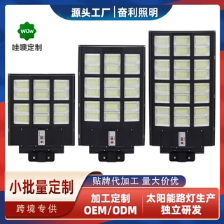 定制太阳能户外照明路灯防水人体感应一体化室外庭院太阳能照明灯