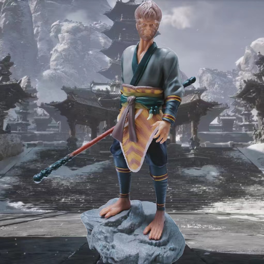 (2개) 재고 손으로 만든 우콩 워커 세트 블랙 우콩 게임 신화 주변 데스크탑 장식품 운명 재고 도매