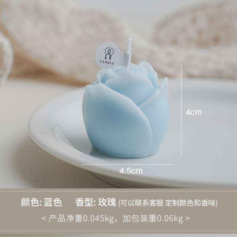 Vela Aromaterapia Rosa Azul (Perfume: Rosa)