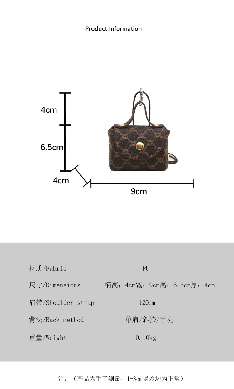 Mini leopard print cute single-shoulder bag ostrich print 2025 new style single-shoulder bag full figure