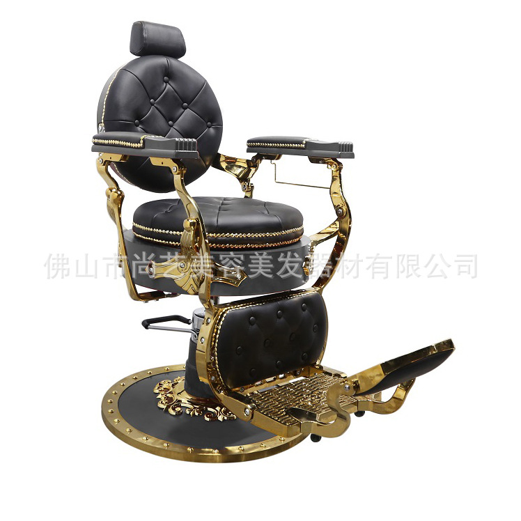 BarBer男士油頭椅複古理發椅理發店專用椅可升降放倒椅刮胡修臉椅