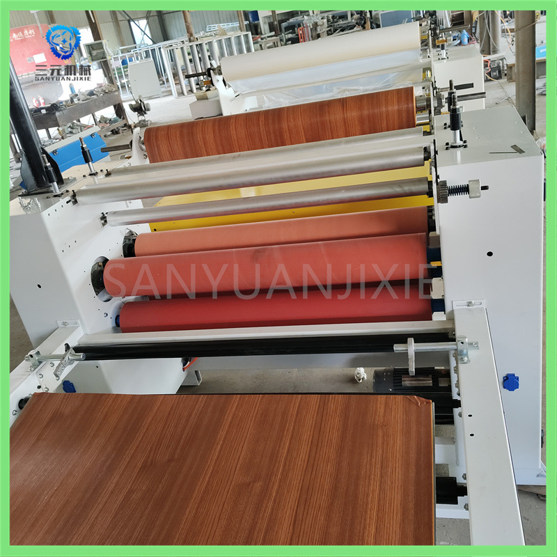 pvc发泡板覆膜转印机 硅酸钙无缝衔接木饰面宝丽板贴面机价格优惠