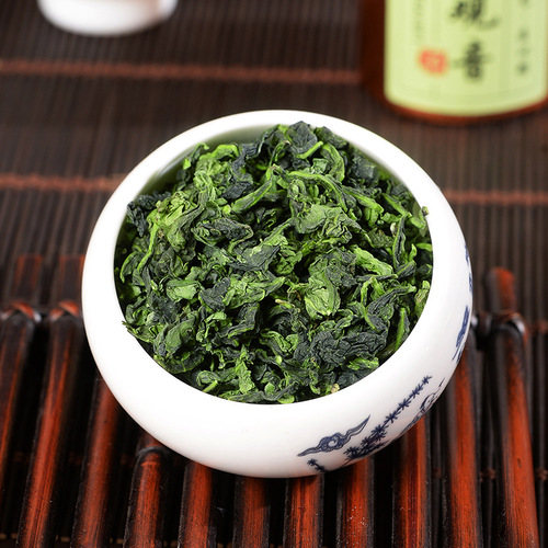 Fujian Anxi Tieguanyin Aromatic Oolong Tea Leaf Gift Box Wholesale Wooden Box High Mountain Green Tea Leaf for Gifting