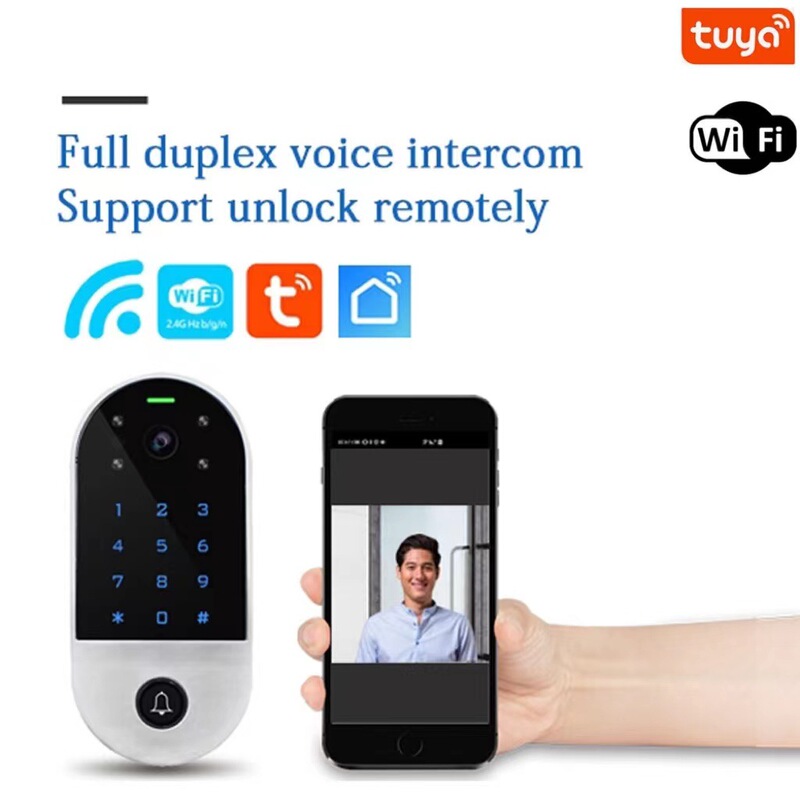 Visual doorbell card password electronic access control system home intelligent APP building in intercom monitoring remote door opening