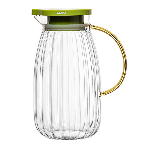 CCKO automatic opening and closing cold kettle household glass cold kettle large capacity ice kettle water container cold brew kettle