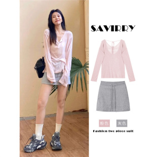 Tea department wear a set of 2024 women's clothing new dopamine hall hall gas Korean style dress early spring suit
