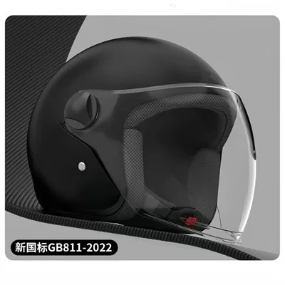 Motosiklet kaskı (dəbilqə), car helmet autumn and winter warm - master-matte-blackb2-high-definition-long-mirror-free-size