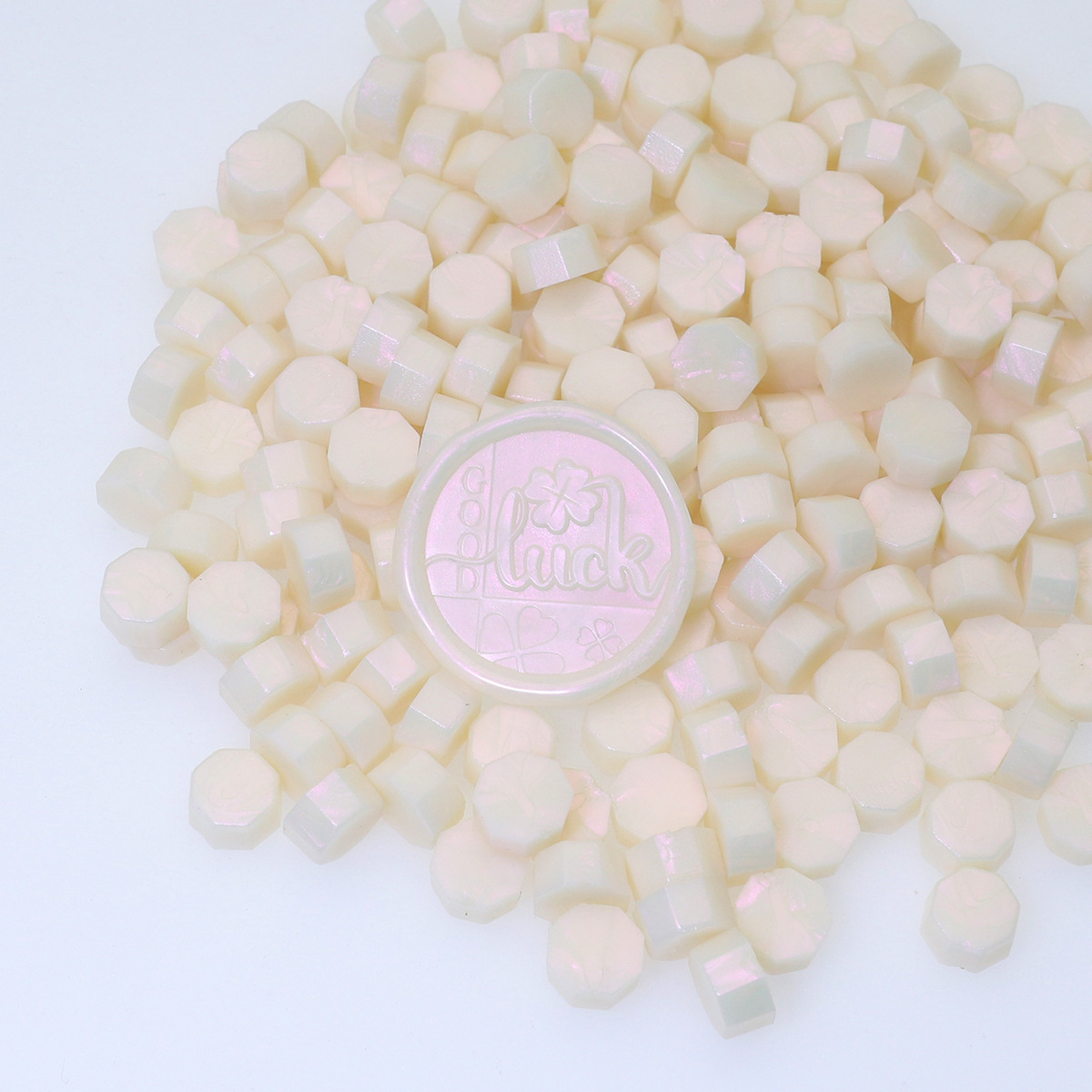 Perlas de cera de sellado octogonales Oucai, 500g, 131 colores, perlas de sellado de cera a granel, colores mixtos, baratas, perladas, una libra.