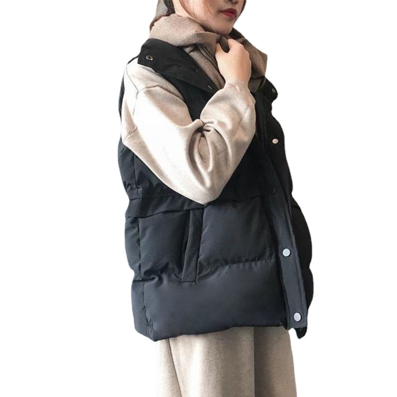 Chaleco Corto Holgado de Algodón con Plumón Estilo Coreano Otoño/Invierno 2025 para Mujer, Chaleco Versátil, Chaqueta Acolchada image 6
