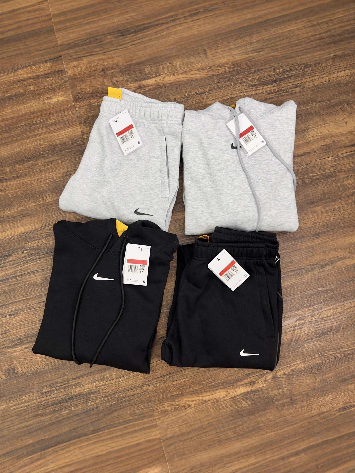 25 primavera y otoño explosión en el extranjero NK conjunta noc encapuchado conjunto de gancho impresión reflectante ropa deportiva casual pareja