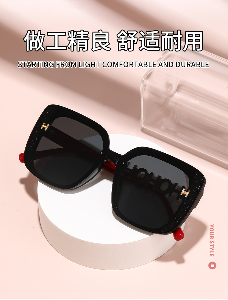 Leichte Luxus-Sonnenbrille mit Polarisierung, modischer großer Rahmen, vielseitige Sonnenbrille, grenzüberschreitende Brille, Anti-UV, hochwertige Sonnenbrille