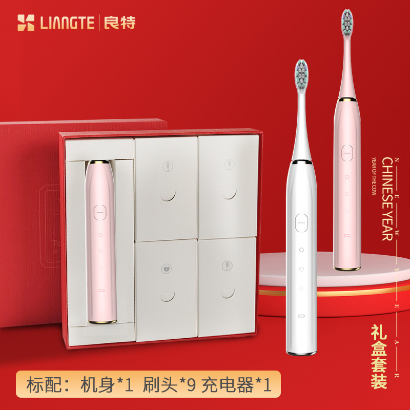 V6 무선 시트 충전 파우더 (9 브러시 헤드) 빨간색 선물 상자 세트