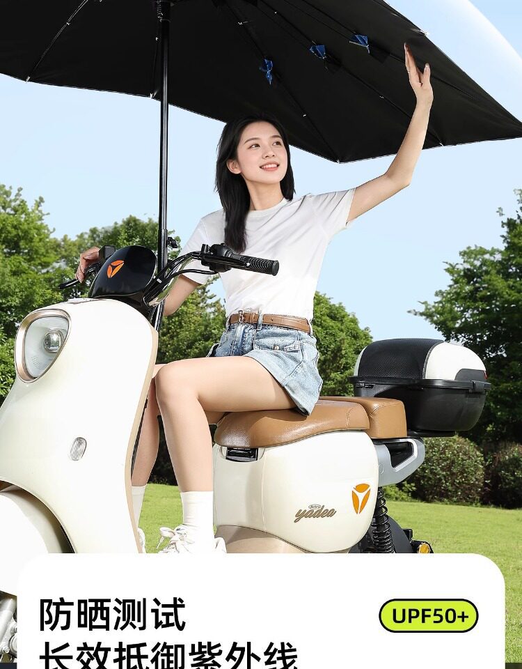 Electric Scooter Umbrella Canopy 2026 New Model Foldable Detachable Sunshade Umbrella for Motorcycles Rainproof
