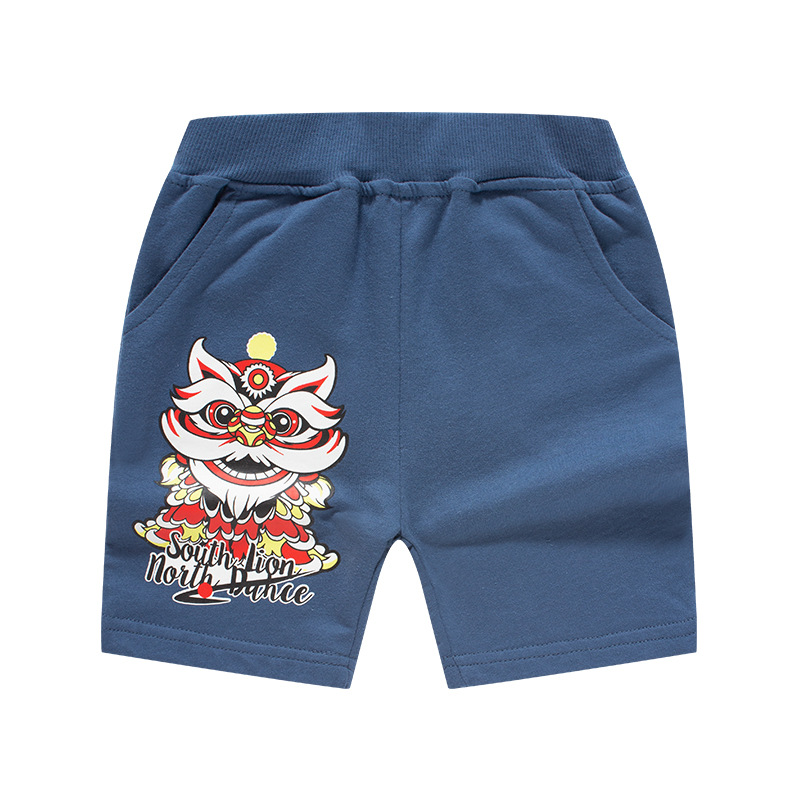 Pantalones cortos de estilo chino para niños, modelo 2026, pantalones casuales para bebés, pantalones de algodón puro de cinco puntos, ropa infantil al por mayor image 7