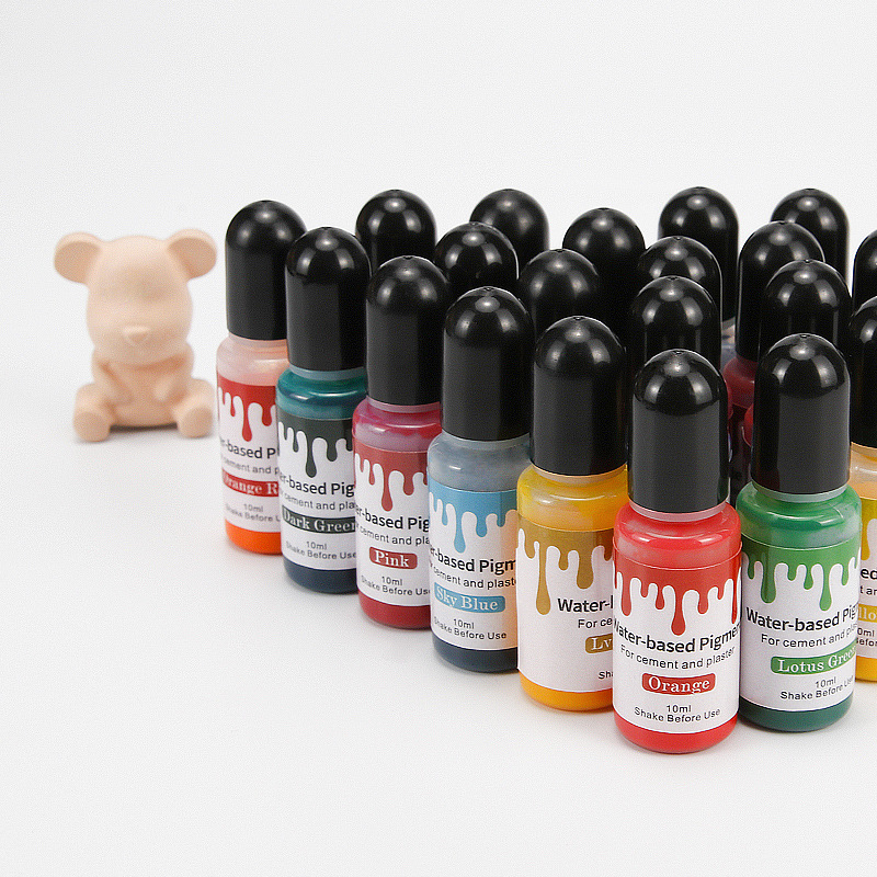Cross border exclusive 24 color water-based pigment gypsum cement model dyeing agent water-based pig