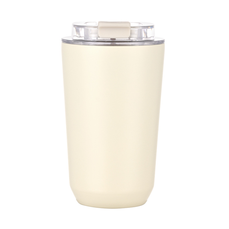 Nuevos productos transfronterizos 304 tazas de café de acero inoxidable tazas de vacío portátiles creativas y simples tazas de agua DIY en stock image 12