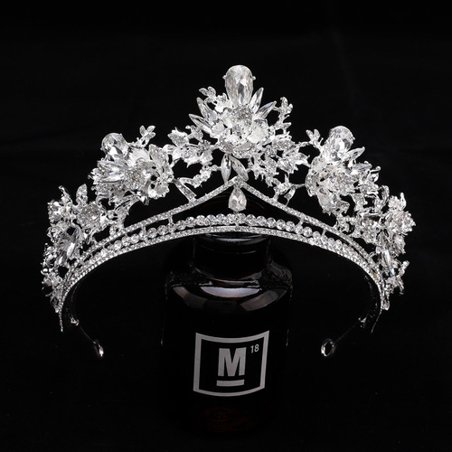 Crown tiara European and American luxury fashionable bride wedding dress wedding accessories birthday crown headband