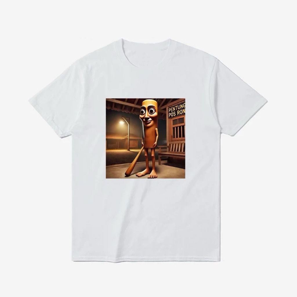 White Square Wooden Stick Man