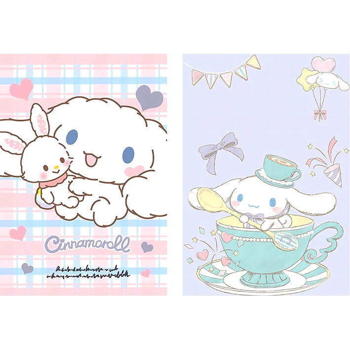 Самоклеящиеся наклейки на плакаты (Sanrio) 42×28.5 см, набор из 8 милых дизайнов персонажей