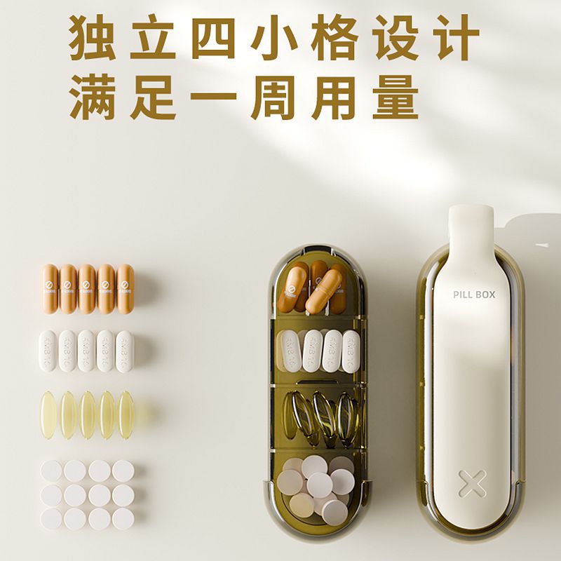 Handheld pillbox sealed