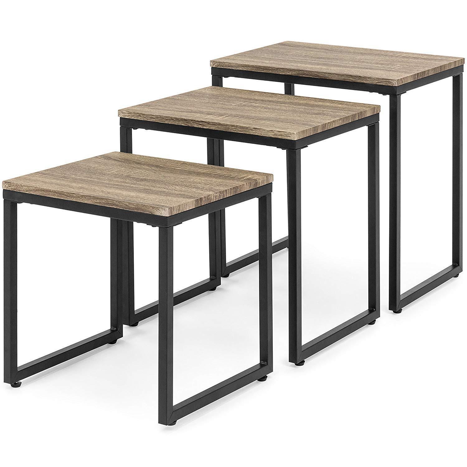 Transfronterizos para el sofá de la sala de estar a ambos lados de la mesa de té, ajuste irregular y fácil de almacenar mesas de almacenamiento