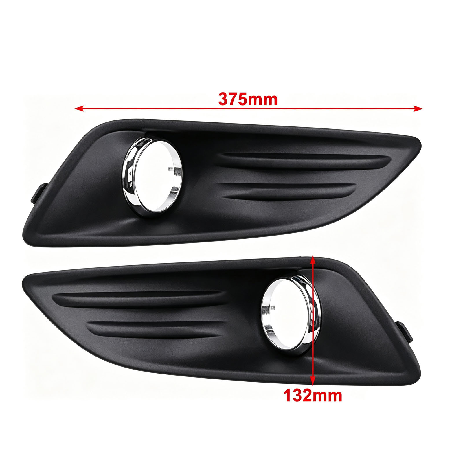 Suitable for Fiesta 13 fog light frame with leather texture electroplated ring C1BB15A299AB5YZ9 C1BB15A298AB5YZ9