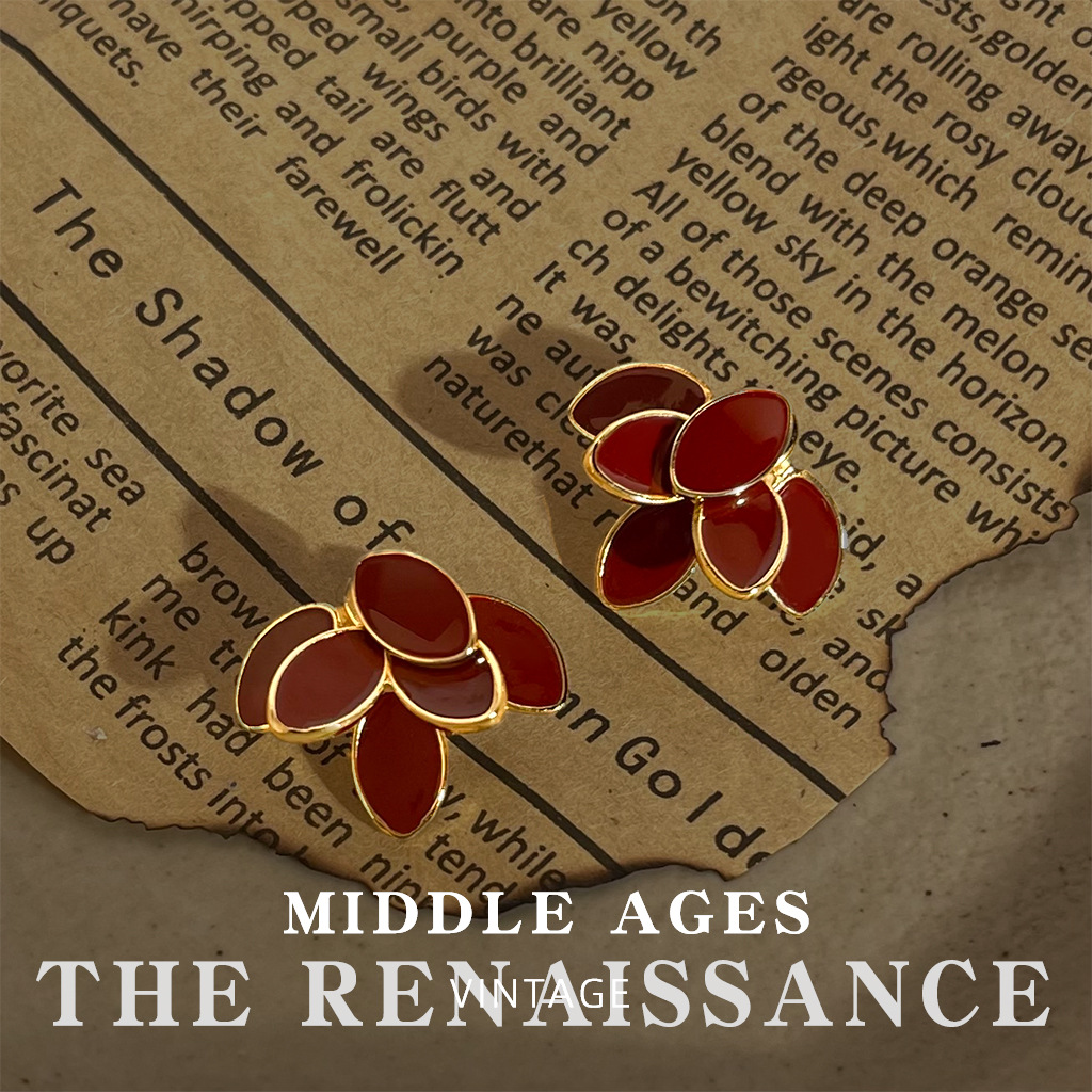 Three-dimensional leaves [burgundy red]