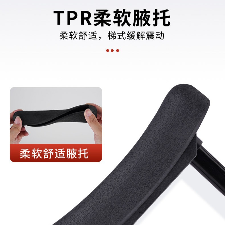 Médico adulto fractura Walker ajustable altura ayuda para caminar Muletas antideslizantes de aleación de aluminio para axilas muletas dobles