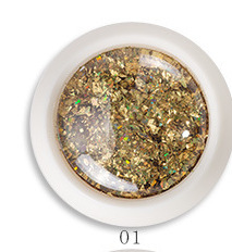 Nuevo aurora esquina 0.5g láser irregular triángulo esquina polvo brillante mezclado esquina pupila de manicuras de genio